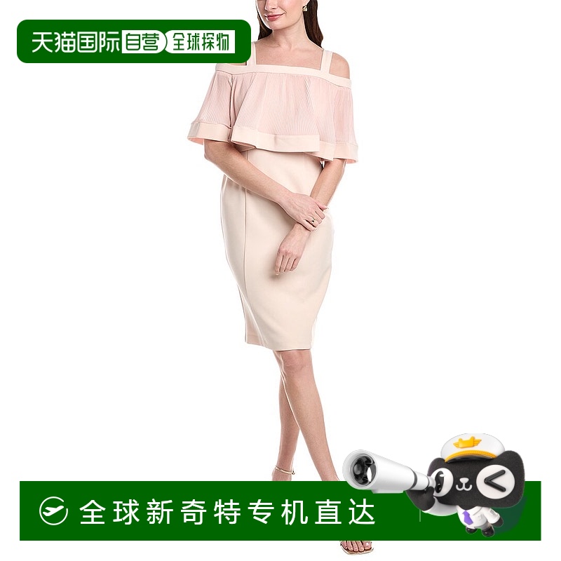 自营 issue new york发行纽约Sheath连衣裙-玫瑰【美国奥莱】直