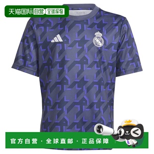 香港直邮ADIDAS Real Madrid 23/24赛前青少年短袖T恤 中性球衣