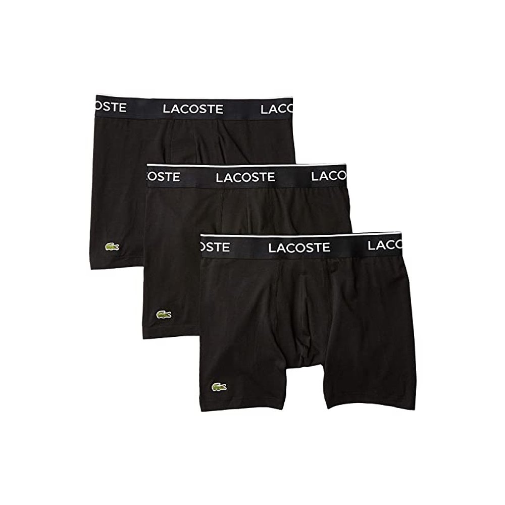 潮奢 Lacoste 法国鳄鱼 男士休闲经典款平角内裤(三件装) 女士内衣/男士内衣/家居服 男平角内裤 原图主图