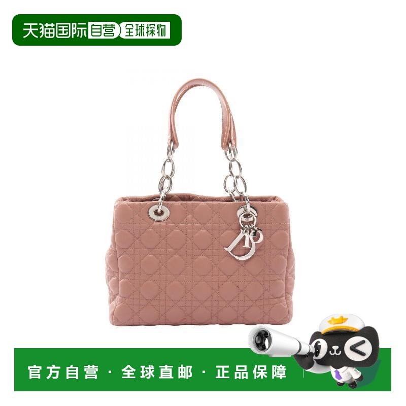 日本直邮中古Dior迪奥女包B级9新Handbag手包羊皮手提包粉色,箱包皮具/热销女包/男包,通用款女包,淘宝优惠券,粉丝福利购,淘宝优惠卷