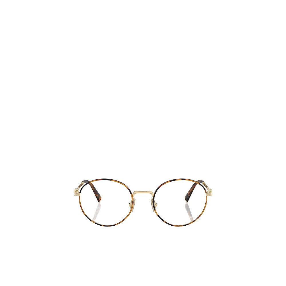 MIU MIU 女士眼镜 MU52XV15U1O1 AW2024 棕色 徽标平光镜