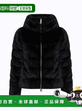 1h可退 香港直邮Herno 女士 人造毛皮拉链羽绒服 PI001935D12630