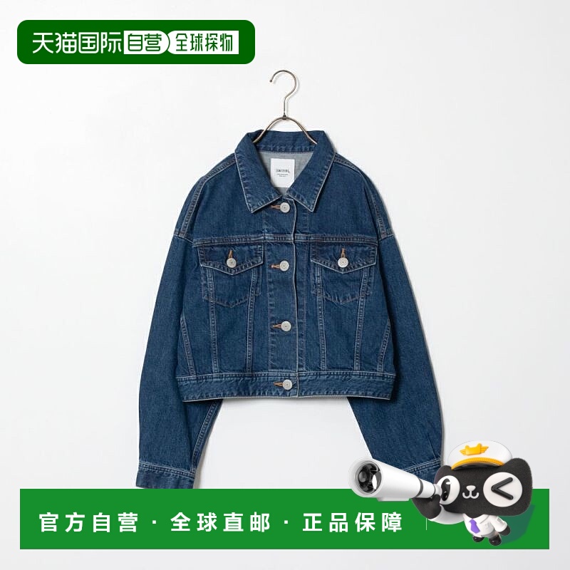 日本直邮SOMETHING 女士宽松短款牛仔夹克 ST118 ST118外套