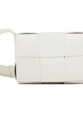 bottegaveneta葆蝶家女士白色单肩包时尚潮流经典百搭