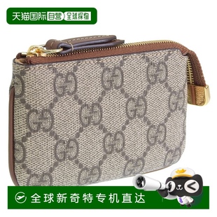 Supreme Outlet 棕色多 帆布 配饰 日本直邮Gucci 女士零钱包