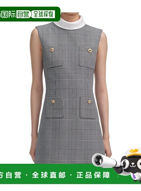 1h可退 香港直邮Self-Portrait 格纹迷你连衣裙 PF25016S