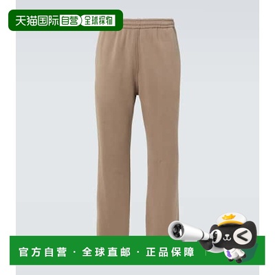 香港直邮AURALEE 男士 棉质运动裤 BROWN棕色 时尚舒适卫裤休闲裤