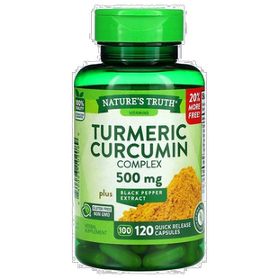 香港直发Nature'S Truth姜黄素复合物膳食补充剂500mg胶囊进口