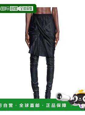 香港直邮Rick Owens 松紧腰半身裙 RP02E4347HSCHa字裙
