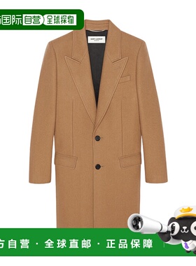 香港直邮Saint Laurent 单排扣大衣 671905Y143V羊毛西装