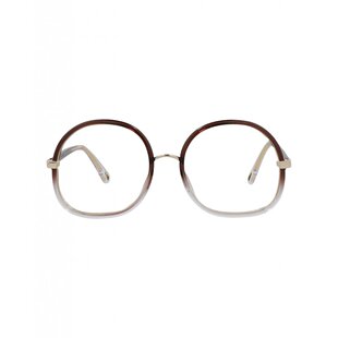 透明 棕色 Chloé 圆框注塑光学镜架