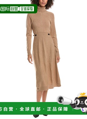 自营Derek Lam 10 Crosby Becky Horsebit羊毛毛衣-棕色 美国奥莱