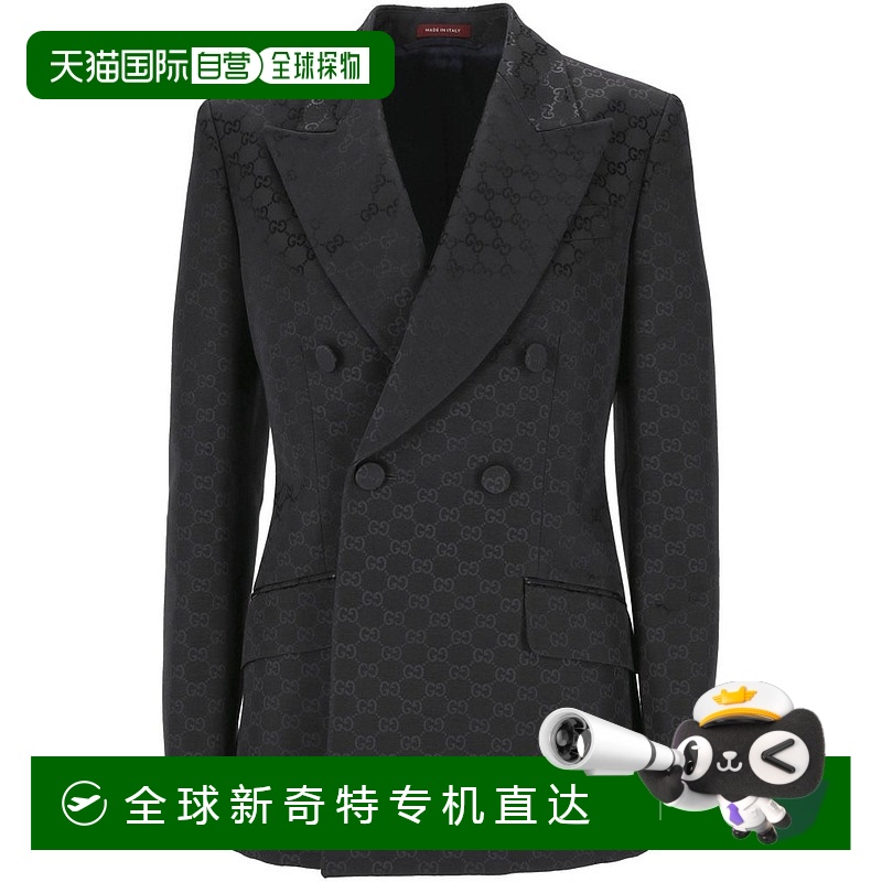 1h可退 香港直邮潮奢 Gucci 古驰 女士 双排扣西装外套 797062ZAH
