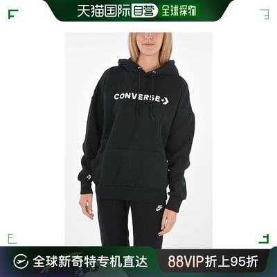 韩国直邮CONVERSE连帽衫 连帽卫衣女10021657 A05 Black