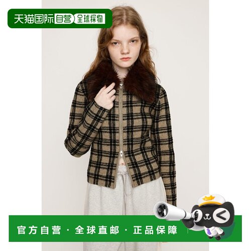 SLY F／FUR COLLAR KNIT 上衣 [819754435]外套