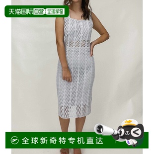 美国奥莱直发 自营 lucy parisMia钩针连衣裙浅蓝色 浅蓝色