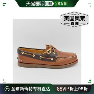 棕色 眼船鞋 sperry男士 美 棕褐色 金色