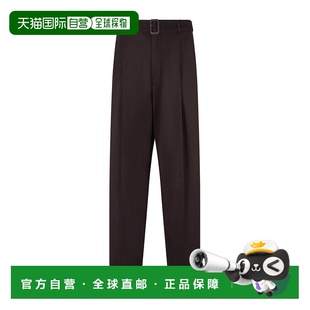 羊毛羊绒长裤 1h可退 配腰带 Armani EM003662A 香港直邮Emporio