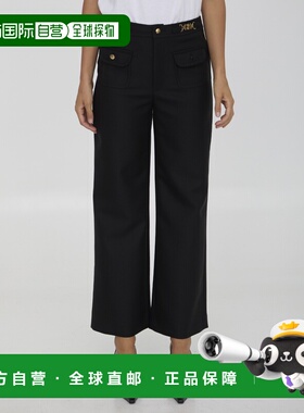香港直邮CELINE 女士休闲裤 2P76A523K38NO AW2024 黑色 CELINE p