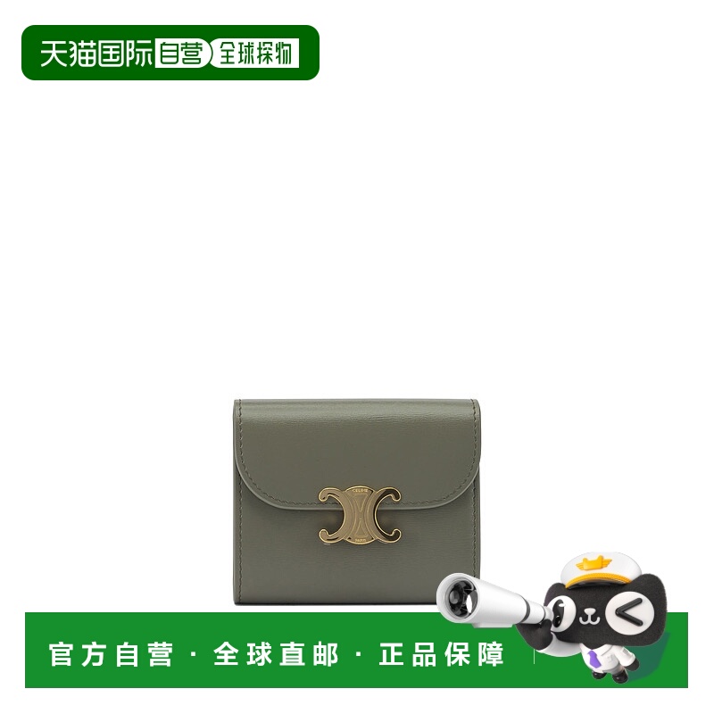 香港直邮CELINE 女士钱包 10D783DPV15BC AW2025 绿色 Wallets &