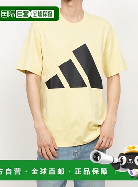 日本直邮 Essentials 男士大logo短袖T恤 JE8930 黄色