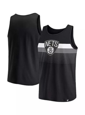 美国直邮Fanatics 男士黑色布鲁克林篮网队 Wild Game 背心 T恤