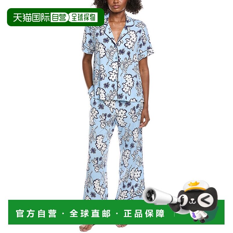 自营Sanctuary 2pc Top & Pant Pajama Set - blue 美国奥莱直发