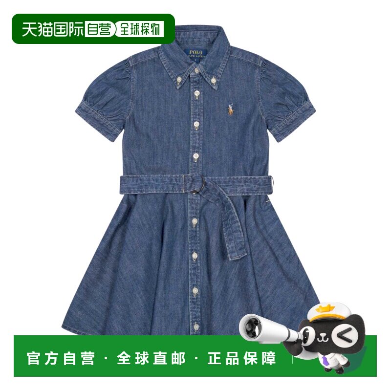 香港直邮Ralph Lauren 系腰带泡泡袖连衣裙 312A1【付后1h可退】