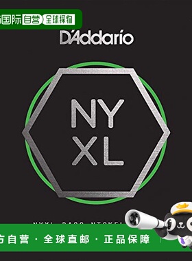 【日本直邮】达达里奥 贝司用玫瑰琴弦 NYXL长尺寸 .125 Taper Wo
