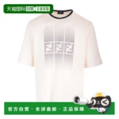 香港直邮Fendi T恤 芬迪 1h可退 男士 短袖 FAF715AR5B white白色