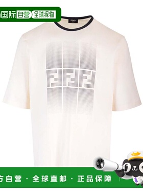 1h可退 香港直邮Fendi 芬迪 男士 短袖T恤 FAF715AR5B white白色