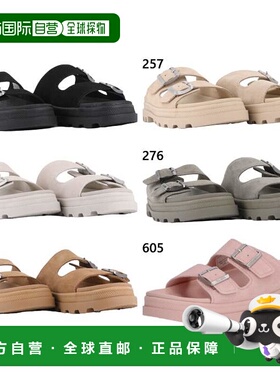 日本直邮Palladium 男女款 Dunelite Riviera 绒面革凉鞋 2 条带