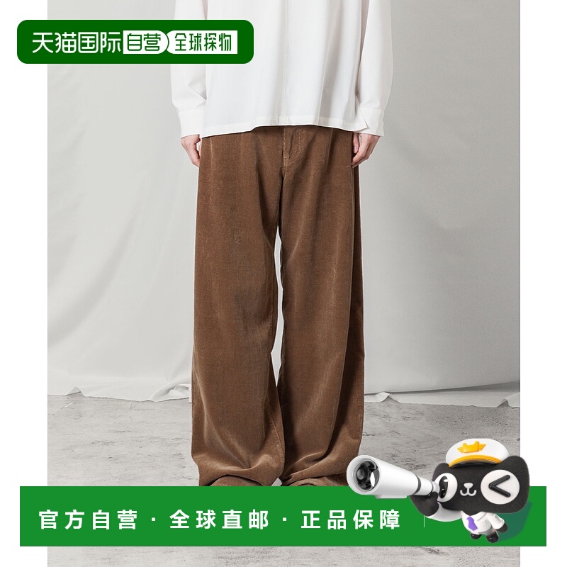 1h可退 日本直邮ATTACHMENT男装 菲尼克斯棉 细条灯芯绒 宽松一褶