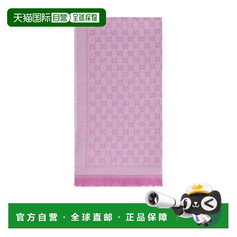 香港直邮GUCCI 女士围巾 4111153G2009272 AW2023 粉红色配饰