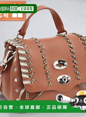 日本直邮ZANELLATO 女士手提包皮革6262 TERRA DI SIENA包轻便小