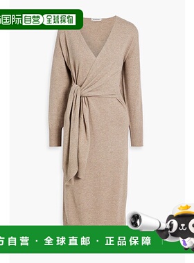 1h可退 香港直邮Simkhai 女士 Skyla 裹式针织中长连衣裙 SI1003K