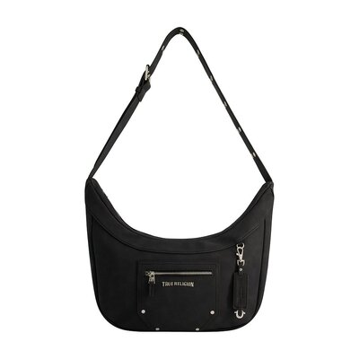 true religion【美国奥莱】直发 麂皮 PU 拉链上衣 HOBO - 黑色