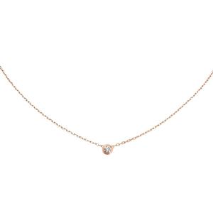 CARTIER/卡地亚 DIAMANTS LÉGERS小号18K金玫瑰金钻石项链