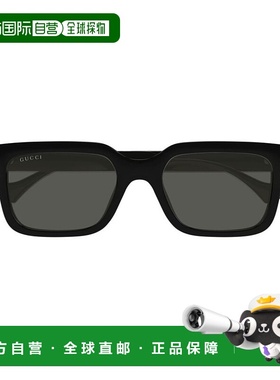 1h可退 香港直邮潮奢 Gucci 古驰 男士 Eyewear 方格太陽眼鏡 GG1