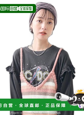 1h可退 日本直邮官方授权 FREAK'S STORE ACDC 徽标 蕾丝 长袖T恤