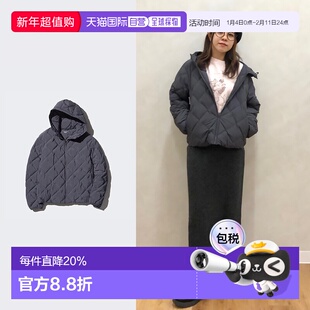 日潮跑腿UNIQLO优衣库 Puff Tech 派克大衣 08 DARK GRAY WOMEN X