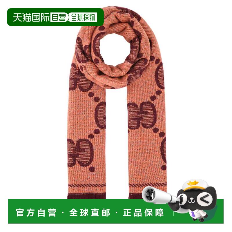 香港直邮GUCCI 女士围巾 SS2022 5989933GC157973 配饰红色