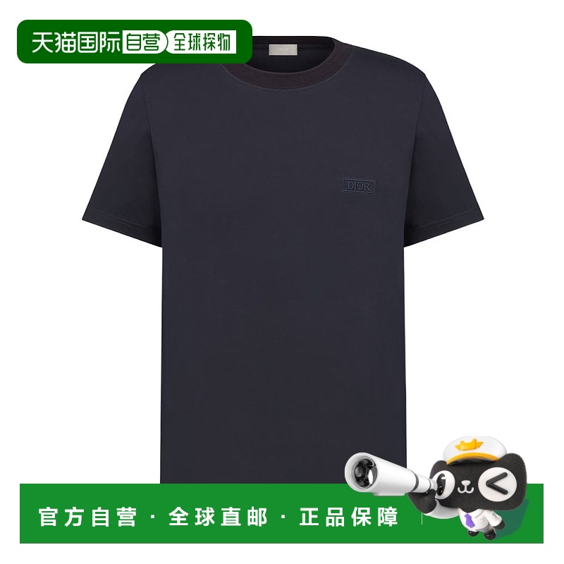 1h可退 香港直邮DIOR 男士T恤 413J650A0862C585 AW2024 黑色 Ico