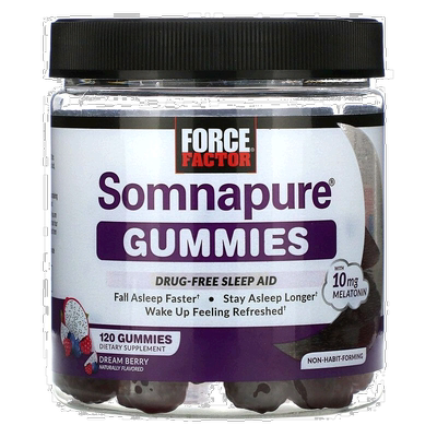 香港直发Force Factor褪黑软糖多重健康水果合成呵护健康120粒