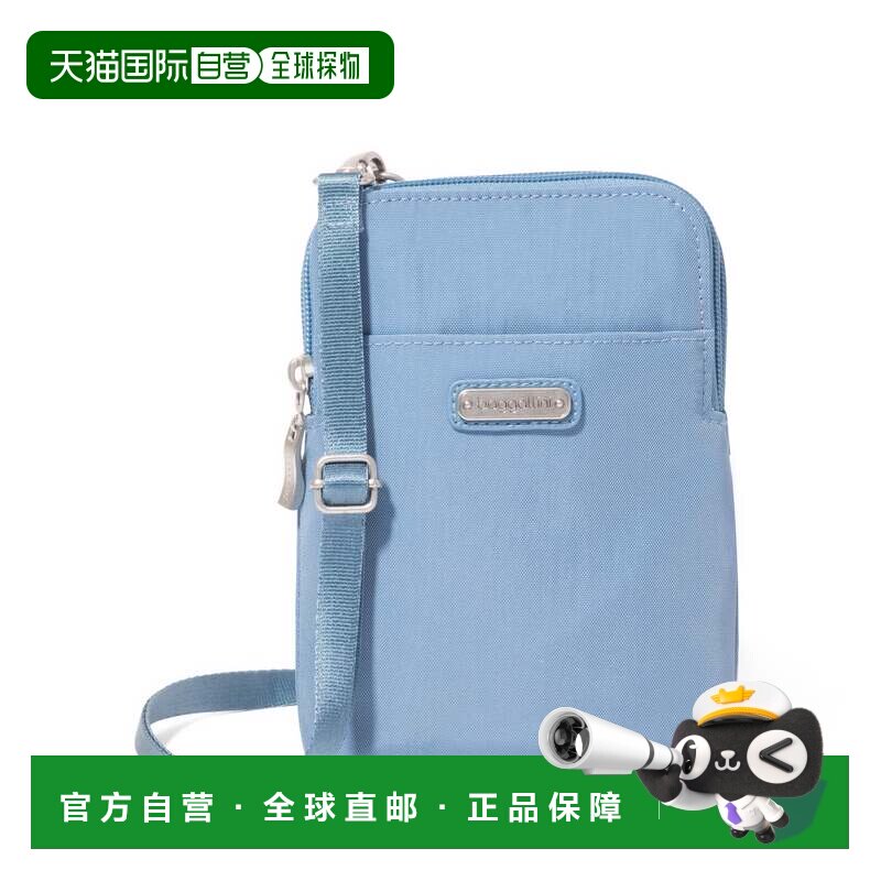 自营baggallini女式双RFID科比斜挎包-矢车菊 美国奥莱直发单肩包
