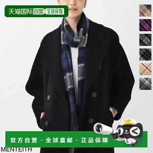 日本直邮Johnstons of Elgin 女士中号羊绒披肩/围巾 灰色 wa0000