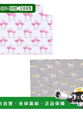 【日本直邮】CCS LAURA ASHLEY 餐垫4枚套 Flamingo & DOGS NU801