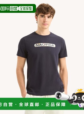 自营Nautica Mens Sailing Logo Graphic T-Shirt - navy 美国奥