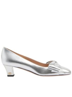 VALENTINO 女士高跟鞋 WS0LB5KDRS13 CO 灰色 蝴蝶结高跟鞋