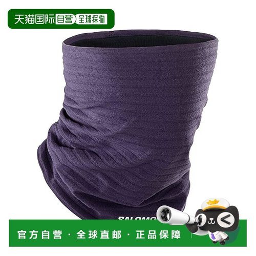 【日本直邮】SALOMON萨洛蒙 围脖 茄子紫色LC2122400羊毛户外保暖